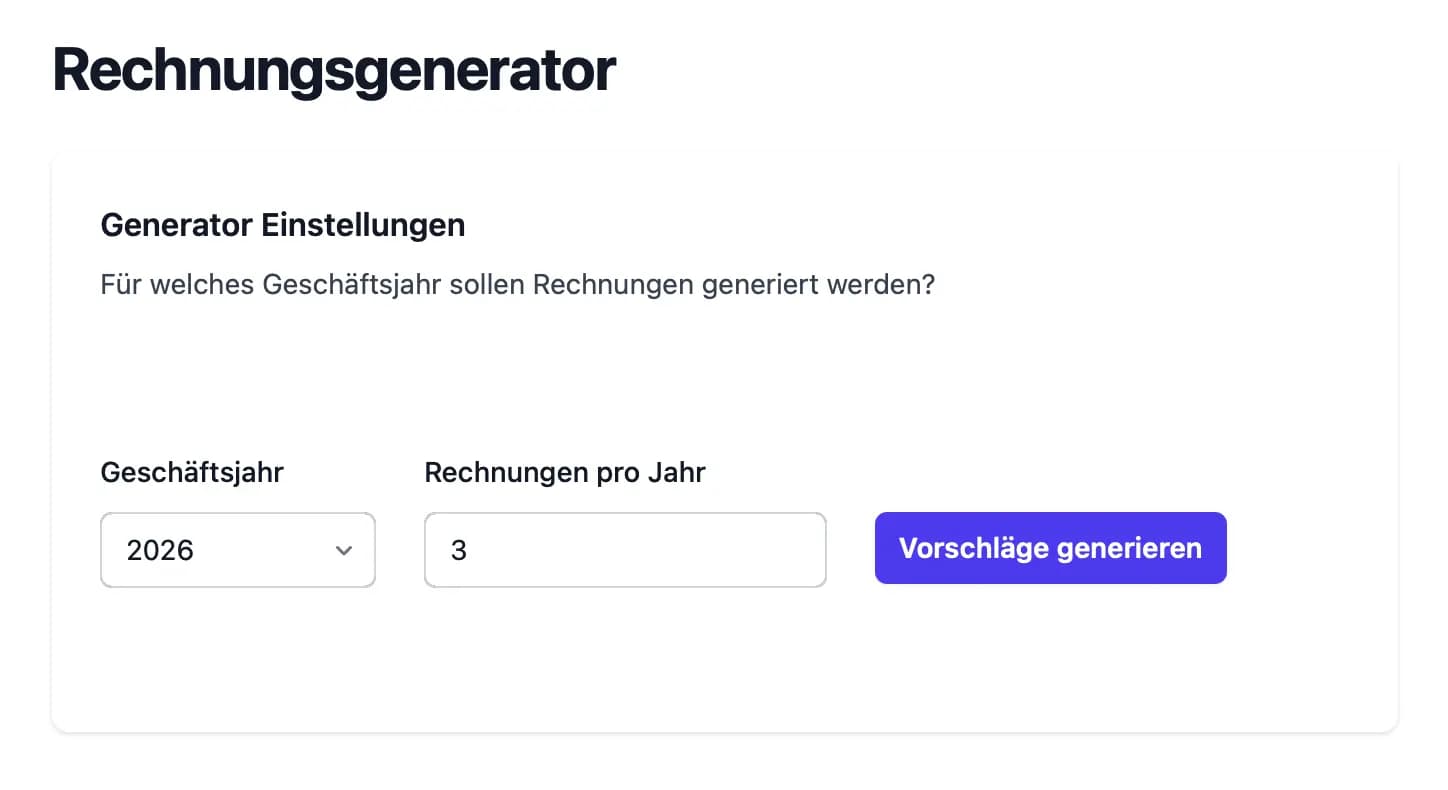 Rechnungs-Generator
